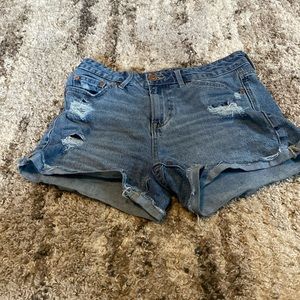 I am selling these size 5 jean shorts.